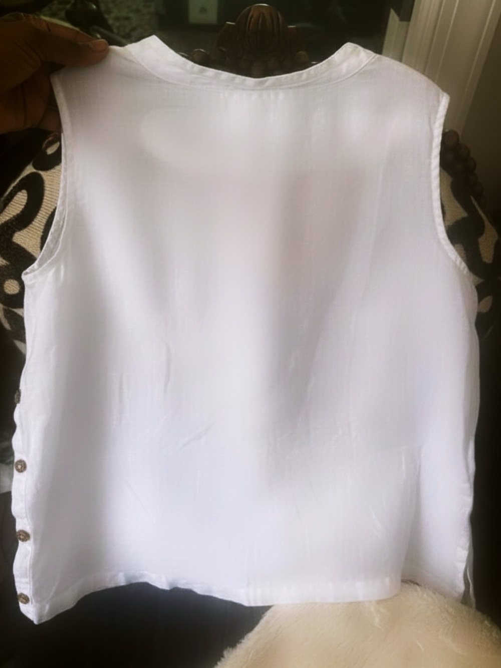 RACHEL Rachel Roy 100% Linen Top